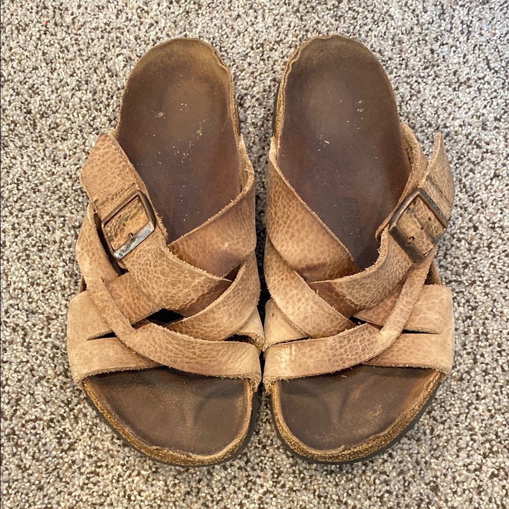 Men's Birkenstock Brown Sandals, Size 11